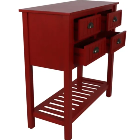 Antique Beadboard 4-Drawer Console Table-Kirkland's Home Flash Sale