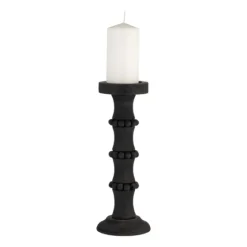 Antique Beaded Column Candle Holder, 15 In.-Kirkland's Home Online