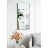 Antique Black Floral Panel Rectangle Mirror-Kirkland's Home Discount