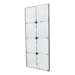 Antique Black Floral Panel Rectangle Mirror-Kirkland's Home Discount