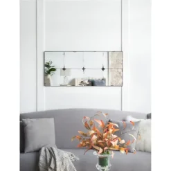 Antique Black Floral Panel Rectangle Mirror-Kirkland's Home Discount