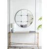 Antique Black Floral Panel Round Mirror-Kirkland's Home Sale