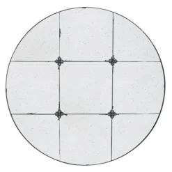 Antique Black Floral Panel Round Mirror-Kirkland's Home Sale