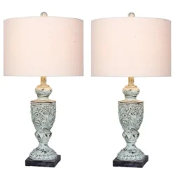 Antique Blue Decorative Urn Table Lamps, Set Of 2-Kirkland's Home Shop