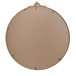 Antique Brass Metal Ornate Round Mirror-Kirkland's Home Outlet