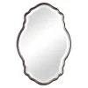 Antique Bronze And Silver Curved Wooden Mirror-Kirkland's Home Best