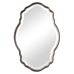 Antique Bronze And Silver Curved Wooden Mirror-Kirkland's Home Best