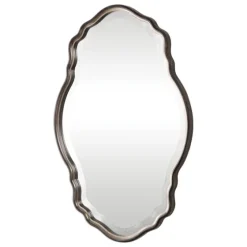 Antique Bronze And Silver Curved Wooden Mirror-Kirkland's Home Best