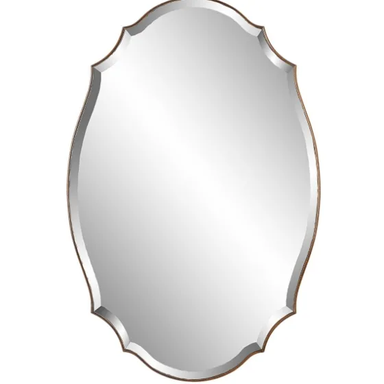 Antique Bronze Curved Wall Mirror-Kirkland's Home New