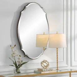 Antique Bronze Curved Wall Mirror-Kirkland's Home New