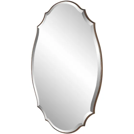 Antique Bronze Curved Wall Mirror-Kirkland's Home New