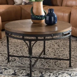 Antique Bronze Round Coffee Table-Kirkland's Home Clearance