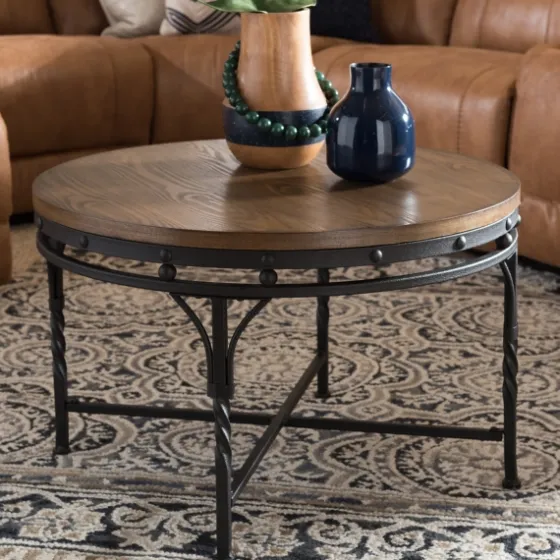 Antique Bronze Round Coffee Table-Kirkland's Home Clearance