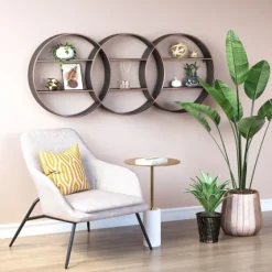 Antique Copper Guzzo Wall Shelf-Kirkland's Home Clearance