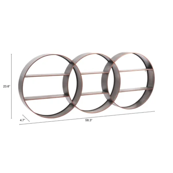 Antique Copper Guzzo Wall Shelf-Kirkland's Home Clearance