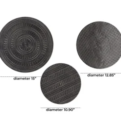 Antique Dark Geometric 3-Pc. Wall Plaque Set-Kirkland's Home Best