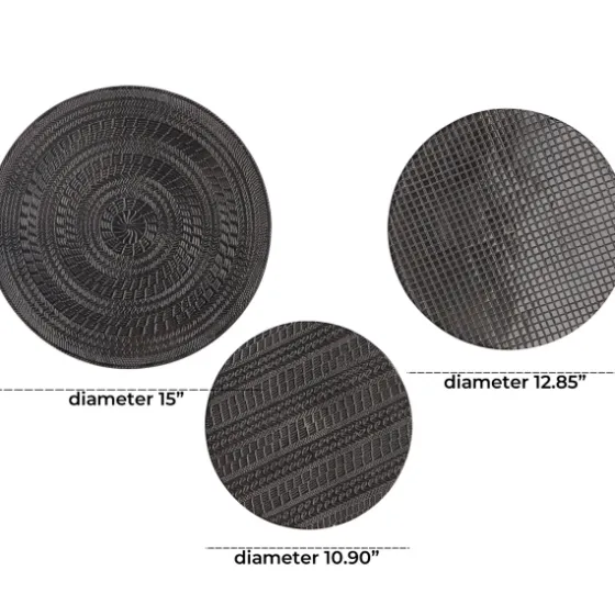 Antique Dark Geometric 3-Pc. Wall Plaque Set-Kirkland's Home Best