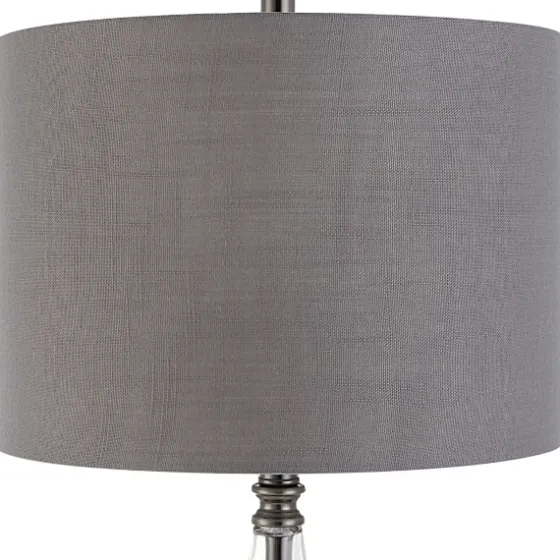 Antique Dark Nickel Cone Base Table Lamp-Kirkland's Home Fashion