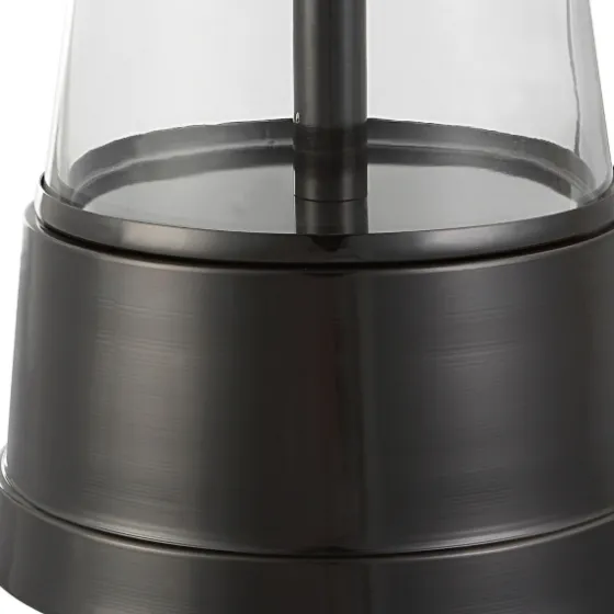 Antique Dark Nickel Cone Base Table Lamp-Kirkland's Home Fashion