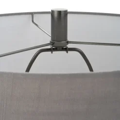 Antique Dark Nickel Cone Base Table Lamp-Kirkland's Home Fashion