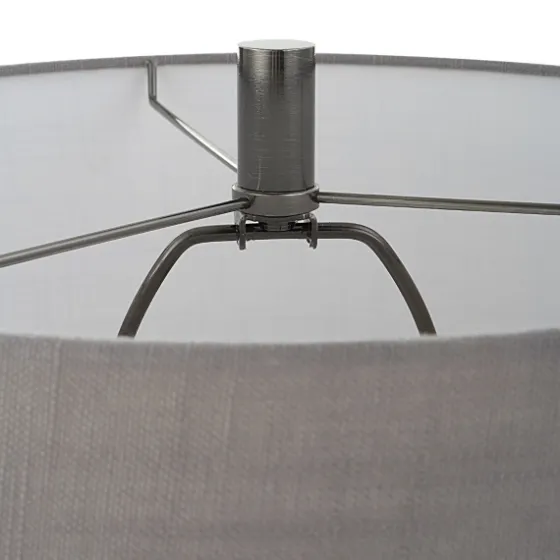 Antique Dark Nickel Cone Base Table Lamp-Kirkland's Home Fashion