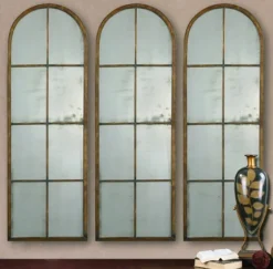 Antique Gold Arched Metal Mirror-Kirkland's Home Best