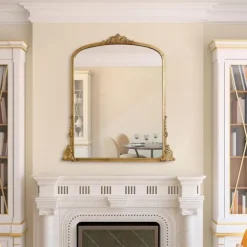 Antique Gold Metal Baroque Arch Wall Mirror-Kirkland's Home Sale