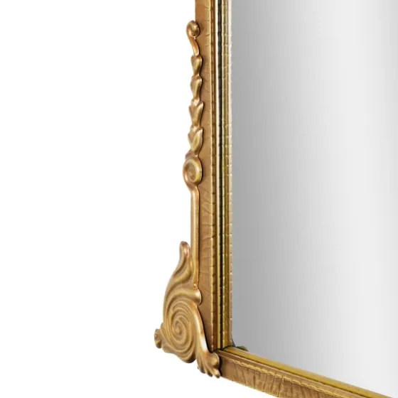 Antique Gold Metal Baroque Arch Wall Mirror-Kirkland's Home Sale