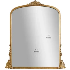 Antique Gold Metal Baroque Arch Wall Mirror-Kirkland's Home Sale