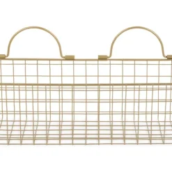Antique Gold 2-Pc. Long Wire Basket Set, 17 In.-Kirkland's Home Cheap