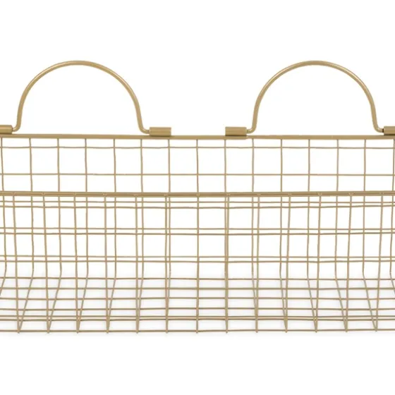 Antique Gold 2-Pc. Long Wire Basket Set, 17 In.-Kirkland's Home Cheap