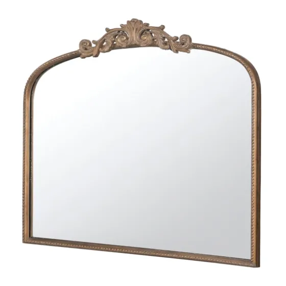 Antique Gold Studded Floral Scroll Mirror-Kirkland's Home Cheap