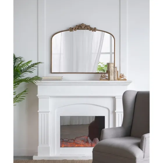 Antique Gold Studded Floral Scroll Mirror-Kirkland's Home Cheap