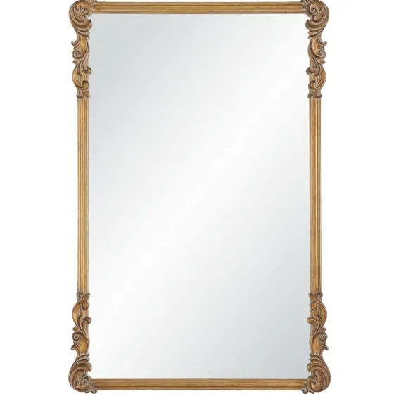 Antique Gold Vintage Rectangular Wall Mirror-Kirkland's Home Shop