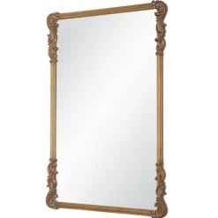 Antique Gold Vintage Rectangular Wall Mirror-Kirkland's Home Shop