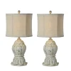 Antique Ivory Distressed Table Lamps, Set Of 2-Kirkland's Home Sale