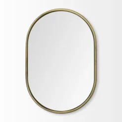Antique Metal Frame Oval Wall Mirror-Kirkland's Home Fashion
