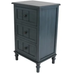 Antique Navy 3-Drawer Chest Side Table-Kirkland's Home Sale