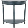 Antique Navy Half Round Console Table-Kirkland's Home Flash Sale