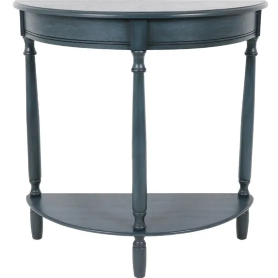 Antique Navy Half Round Console Table-Kirkland's Home Flash Sale
