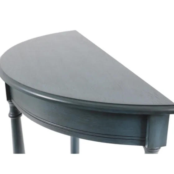 Antique Navy Half Round Console Table-Kirkland's Home Flash Sale