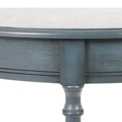 Antique Navy Half Round Console Table-Kirkland's Home Flash Sale