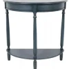 Antique Navy Half Round Console Table-Kirkland's Home Store