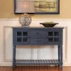 Antique Navy Windowpane Buffet Console Table-Kirkland's Home Discount