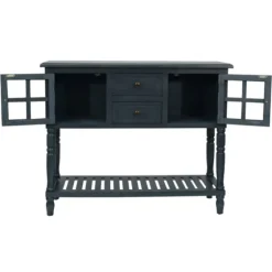 Antique Navy Windowpane Buffet Console Table-Kirkland's Home Discount