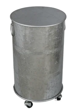 Antique Round Rolling Galvanized Accent Table-Kirkland's Home Shop