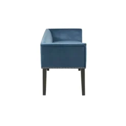 Antique Sapphire Low Back Upholstered Bench-Kirkland's Home Sale