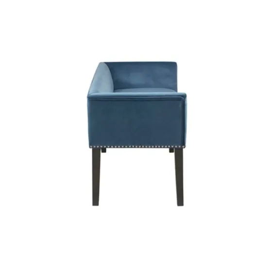 Antique Sapphire Low Back Upholstered Bench-Kirkland's Home Sale