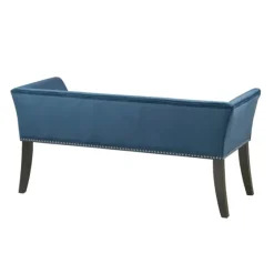 Antique Sapphire Low Back Upholstered Bench-Kirkland's Home Sale