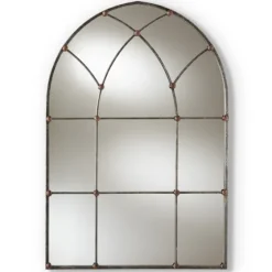 Antique Silver Arched Metal Mirror-Kirkland's Home Shop